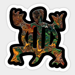 Adinkra symbol for adaptability, Denkyem Sticker